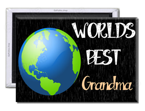 Worlds Best Grandma – Nanny Fridge Magnet