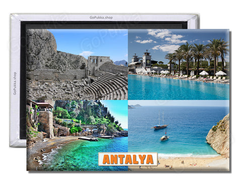 Antalya Turkey - Souvenir Fridge Magnet