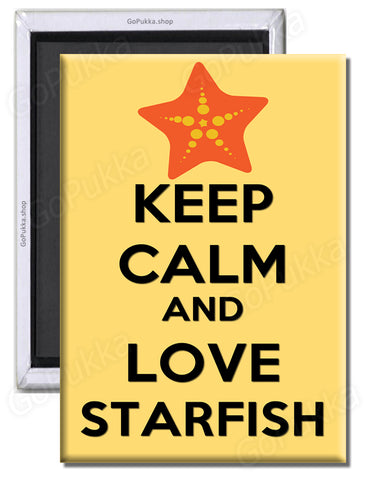 Keep Calm And Love Starfish – Fridge Magnet