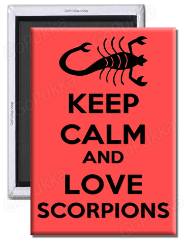 Keep Calm And Love Scorpions – Fridge Magnet