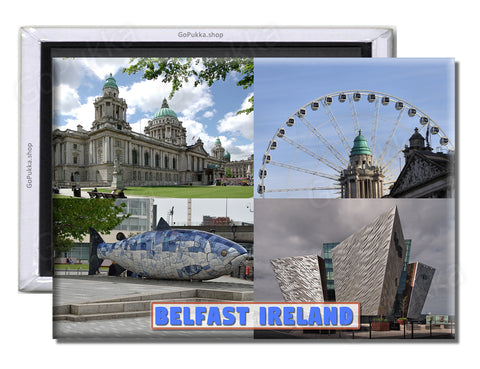 Belfast Ireland - Souvenir Fridge Magnet