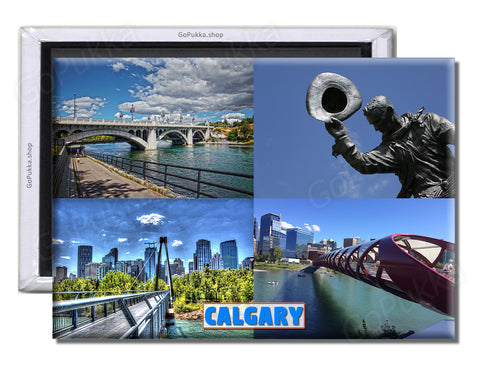 Calgary Canada - Souvenir Fridge Magnet