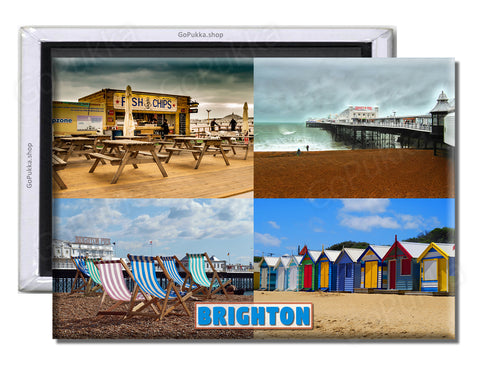 Brighton England UK - Souvenir Fridge Magnet