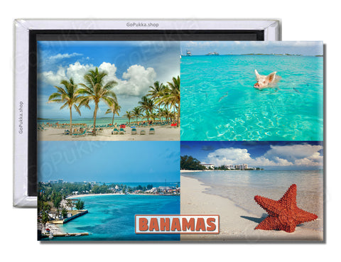 Bahamas Sea View Star - Souvenir Fridge Magnet