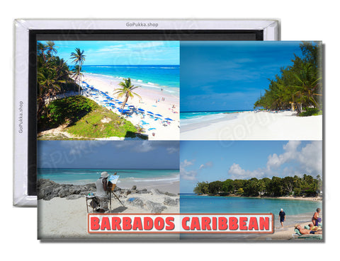 Barbados Caribbean Beach & Sea - Souvenir Fridge Magnet