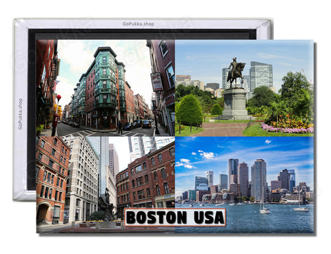 Boston America USA - Souvenir Fridge Magnet