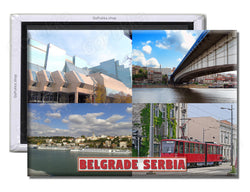 Belgrade Serbia - Souvenir Fridge Magnet