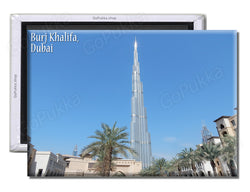 Burj Khalifa Dubai Day - Souvenir Fridge Magnet