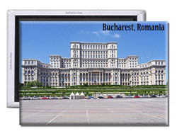 Bucharest Building Romania - Souvenir Fridge Magnet