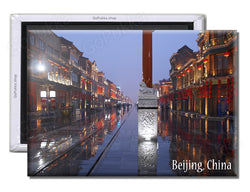 Beijing China Night - Souvenir Fridge Magnet