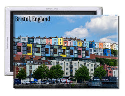 Bristol Coloured Houses - Souvenir Fridge Magnet