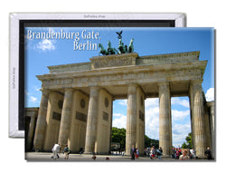 Brandenburg Gate Berlin Day - Souvenir Fridge Magnet