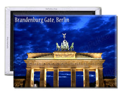 Brandenburg Gate Berlin Night - Souvenir Fridge Magnet