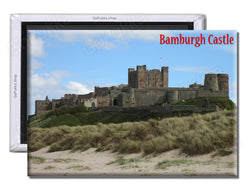 Bamburgh Castle England UK Sand - Souvenir Fridge Magnet