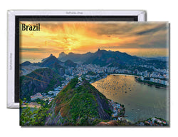 Brazil Evening Shot - Souvenir Fridge Magnet