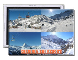 Cervinia Ski Resort - Souvenir Fridge Magnet