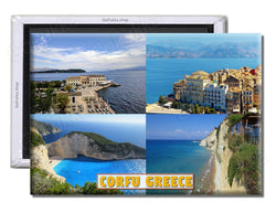 Corfu Greece - Souvenir Fridge Magnet