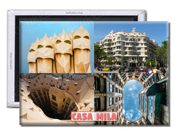 Casa Mila Barcelona Spain - Souvenir Fridge Magnet