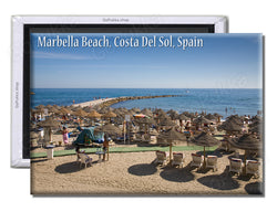 Marbella Beach Costa Del Sol Spain – Souvenir Fridge Magnet