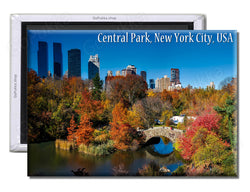 Central Park New York City USA Bridge - Souvenir Fridge Magnet