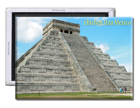 Chichen Itza Stairs Mexico - Souvenir Fridge Magnet