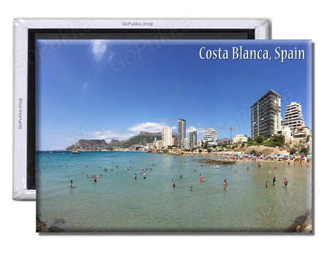 Costa Blanca Beach Spain - Souvenir Fridge Magnet