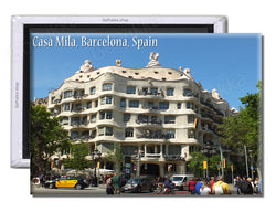 Casa Mila Building Barcelona Spain - Souvenir Fridge Magnet