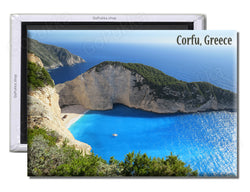 Corfu Greece Sea View - Souvenir Fridge Magnet