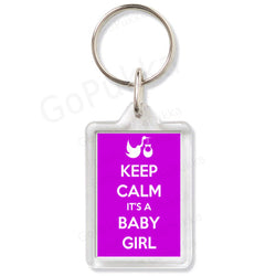 Keep Calm It's A Baby Girl – Keyring