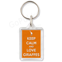 Keep Calm And Love Giraffes – Keyring