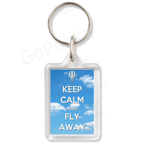 Keep Calm And Fly Away – Keyring