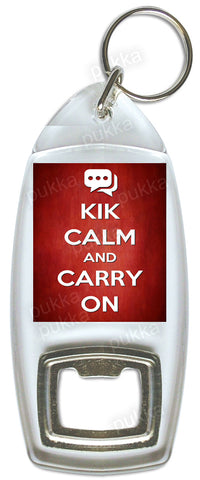 KIK Calm And Carry On – Bottle Opener Keyring