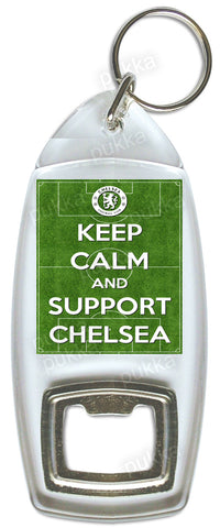 Keep Calm And Support Chelsea – Bottle Opener Keyring