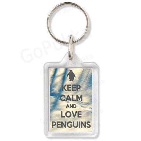 Keep Calm And Love Penguins – Keyring