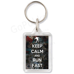 Keep Calm And Run Fast – Keyring