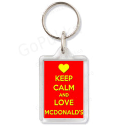 Keep Calm And Love McDonalds (RED) – Keyring