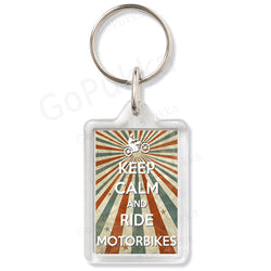 keep Calm And Ride Motorbikes – Keyring