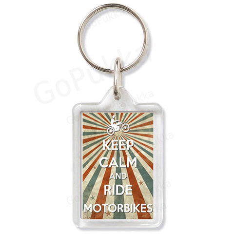 keep Calm And Ride Motorbikes – Keyring