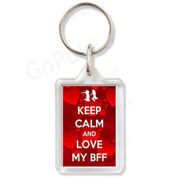 Keep Calm And Love Mu BFF – Keyring