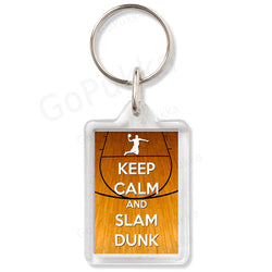 Keep Calm And Slam Dunk (Basketball) – Keyring