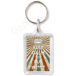 Keep Calm You Bus W***** (Wanker)  – Keyring