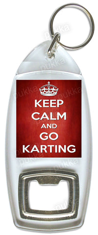 Keep Calm And Go Karting – Bottle Opener Keyring