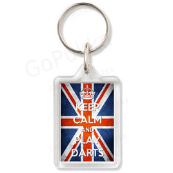 Keep Calm And Play Darts – Keyring