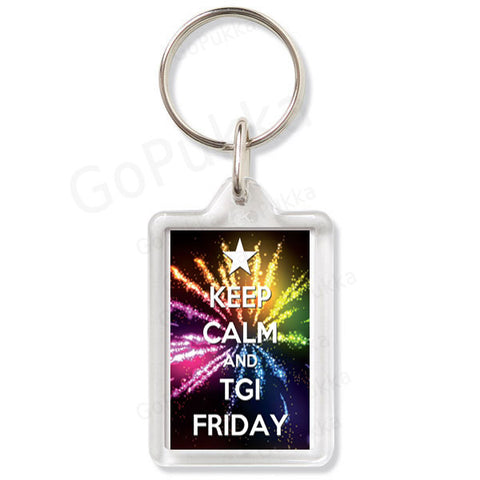 Keep Calm And TGI Friday – Keyring