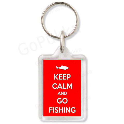 Keep Calm And Go Fishing – Keyring