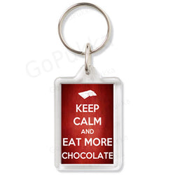 Keep Calm And Eat More Chocolate – Keyring