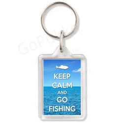 Keep Calm And Go Fishing  (Water) – Keyring