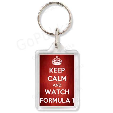 Keep Calm And Watch Formula 1 – Keyring