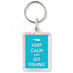 Keep Calm And Go Fishing  (L Blue) – Keyring