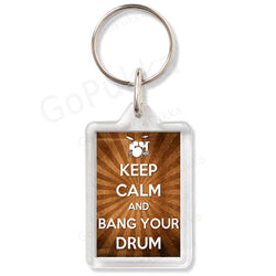 Keep Calm And Bang Your Drum – Keyring